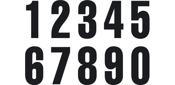 NÚMEROS PARA DORSAL - 3222