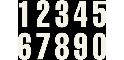 NÚMEROS PARA DORSAL - 3221