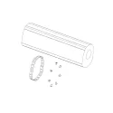 KIT DE MATERIAL INSONORIZANTE DEL SILENCIADOR - 61305950110