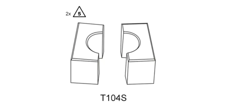 ZAPATAS DE SUJECIÓN - T104S