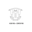 HORNET ADV CENTER PAD - 3PW1819200