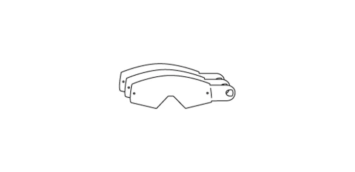GOGGLE TEAR OFF'S RACING - 3PW192840010