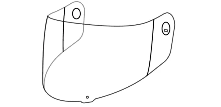 VISOR CLEAR ST 501 - 3PW200031500