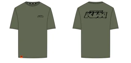 LOGO T-SHIRT MILITARY GREEN - 3PW2600145