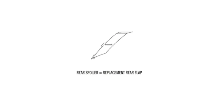 X-SPIRIT III REAR FLAP (SMALL) - 3PW181940008