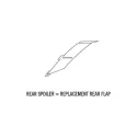 X-SPIRIT III REAR FLAP (SMALL) - 3PW181940008