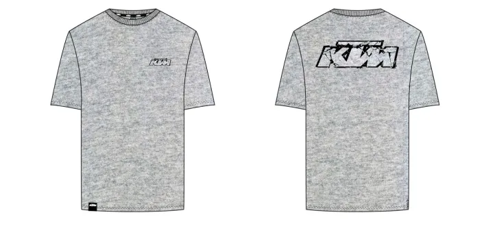 LOGO T-SHIRT LIGHT GREY MELANGE - 3PW2600144