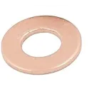 Copper gasket 6mm x 10mm, 1mm thick