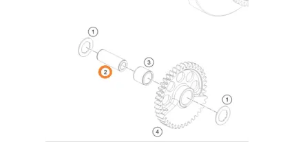 KTM BEARING BOLT 15MM x 49MM 61730058050