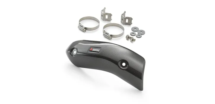AKRAPOVIC CARBON FIBER EXHAUST COLLECTOR PROTECTOR FOR KTM 690 08-18