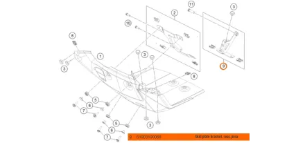 KTM 1290 / 1390 SUPERADVENTURE SKIMP SUPPORT