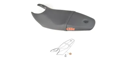 ASIENTO KTM SUPERDUKE 990 LOGO NARANJA 6100704000047