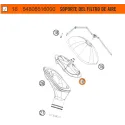 KTM FILTER CARRIER BY SX EXC XC 11-17 54806516000
