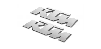 KTM 3D STICKER SILVER