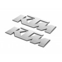KTM 3D STICKER SILVER