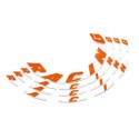 JUEGO DE ADHESIVOS PARA LLANTAS (NARANJA)