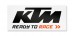 VAN STICKER BLACK/WHITE KTM