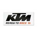 ADHESIVO BLANCO NEGRO GRANDE KTM 