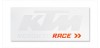 VAN STICKER WHITE/ORANGE KTM