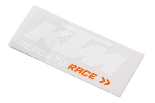 KTM Logo Sticker Black White Original PowerWear