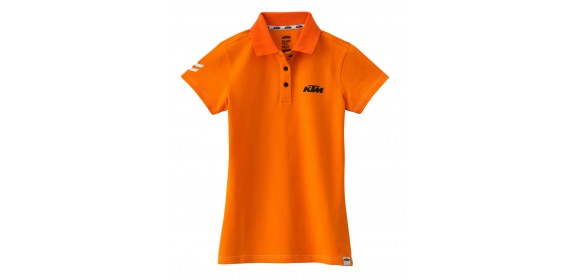 GIRLS RACING POLO ORANGE