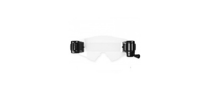 RACING GOGGLES ROLL-OFF KIT (BLACK) 50 MM