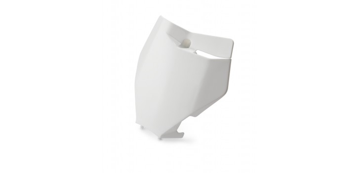 Plástico de la placa portanúmeros frontal blanco SX 16-18/EXC 17-19