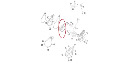 77539005144 ROTOR KTM EFI CPL. 250/350 XF