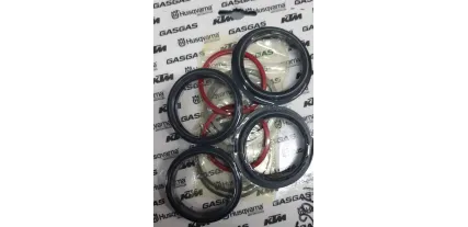 Original WP 48mm fork seal ring Kit in red