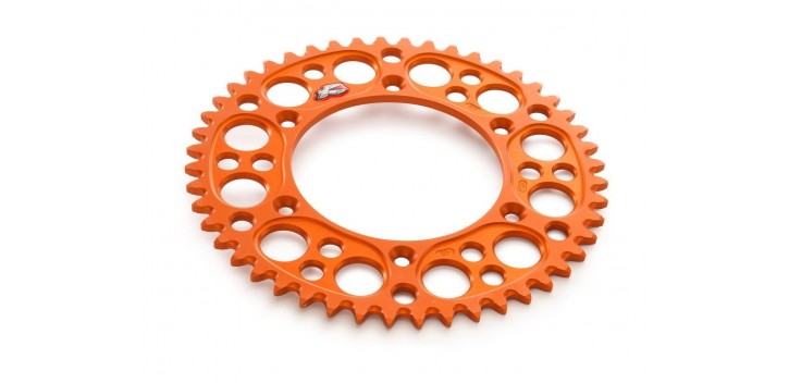 A4601095104904 CORONA TRASERA RENTHAL GP NARANJA BY KTM 50 DIENTES
