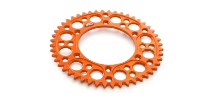 A4601095104904 CORONA TRASERA RENTHAL GP NARANJA BY KTM 49 DIENTES