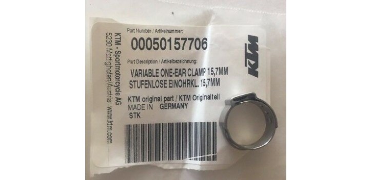 VARIABLE ONE-EAR CLAMP 15,7MM