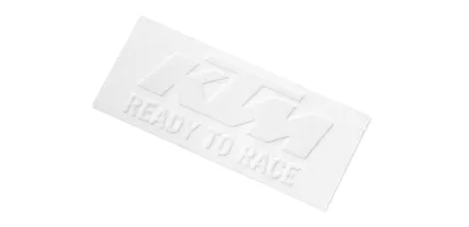 LOGO STICKER WHITE KTM