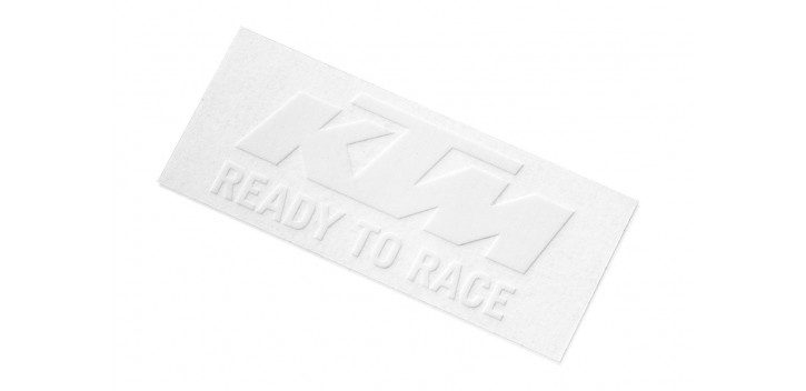 LOGO STICKER WHITE KTM