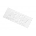 LOGO STICKER WHITE KTM