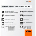 3PW2200009 CHAQUETA CUERO MUJER KTM ASPECT
