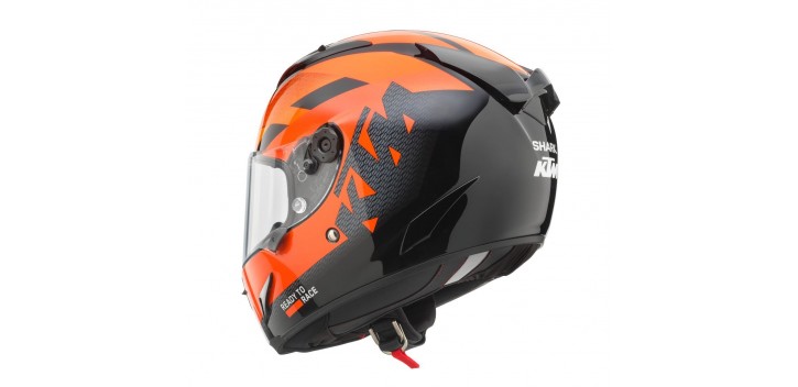 KTM SHARK RACE-R PRO FIBERGLASS FULL-FACE HELMET WITH CARBON FIBER