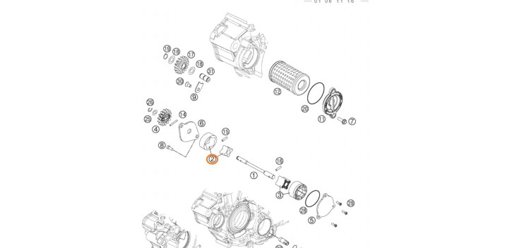 OILPUMP ROTOR-SET 12MM CPL.