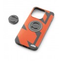 SOPORTE Y CARCASA KTM PARA SMARTPHONE IPHONE 14 PRO MAX