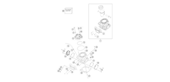 GASKET CONTROL COVER, RIGHT FOR KTM