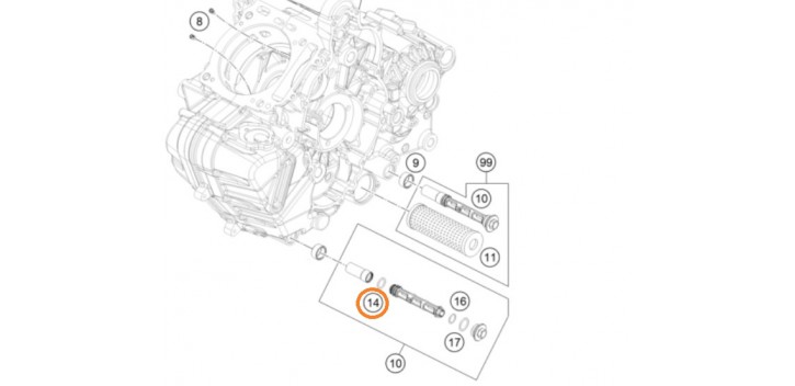 0770140200 JUNTA TÓRICA KTM 14,00 X 2,00