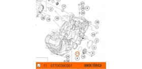 07700390261 JUNTA TÓRICA TAPA FILTRO ACEITE KTM 1290